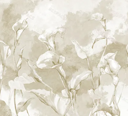 Арт. FLO-80 | Обои | Ода (Цветовая вариация №4)