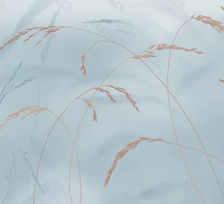 Арт. NAT-24 | Обои | Над рекой (Цветовая вариация №3)