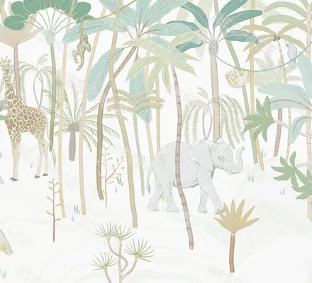 Арт. KIDS-90 | Обои | Киплинг (Цветовая вариация №4)