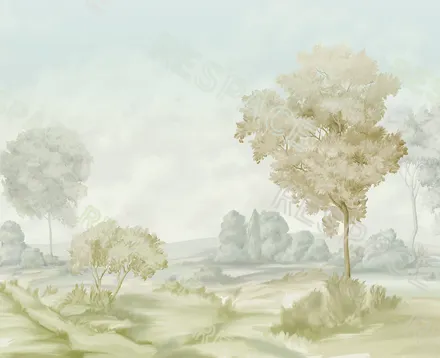 Арт. NAT-28 | Обои | Коста Брава (Цветовая вариация №4)