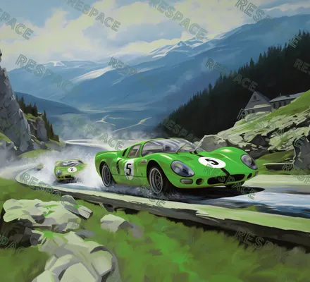 Арт. KIDS-92 | Обои | Гран Туризмо (Цветовая вариация №5)