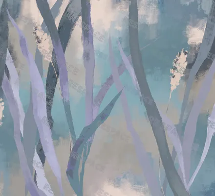 Арт. FLO-71 | Обои | Мускари (Цветовая вариация №2)