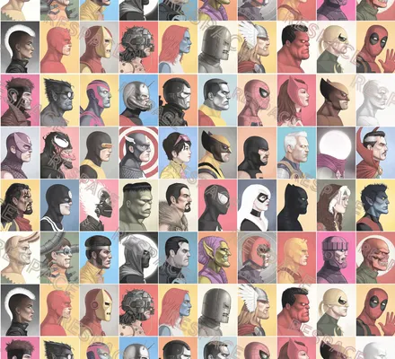 Арт. KIDS-94 | Обои | Марвел (Цветовая вариация №4)