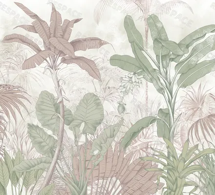 Арт. NAT-29 | Обои | Джуманджи (Цветовая вариация №3)