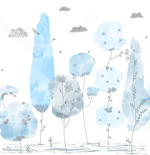 Арт. KIDS-83 | Обои | Дюран Дюран (Цветовая вариация №2)