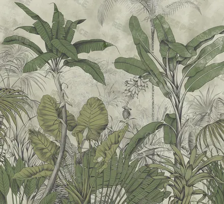 Арт. NAT-29 | Обои | Джуманджи (Цветовая вариация №2)