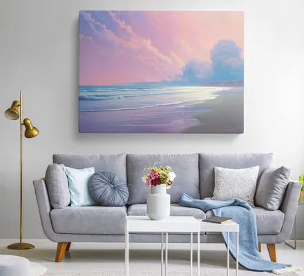 Арт. CAN-173 | Интерьерные картины | Облачное море (Прямоугольник)