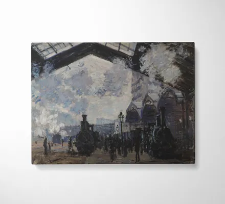 Арт. CAN-114 | Интерьерные картины | Вокзал Сен-Лазар (Прямоугольник)