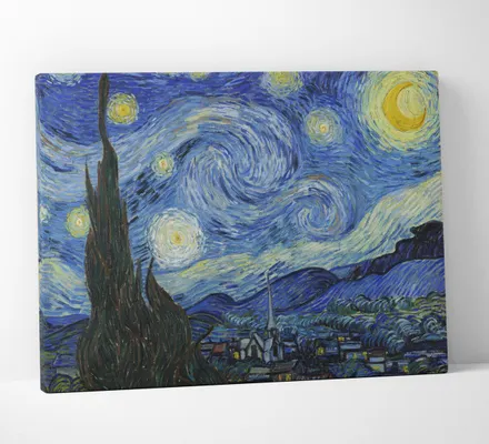 Арт. CAN-116 | Интерьерные картины | Звездная ночь (Прямоугольник)
