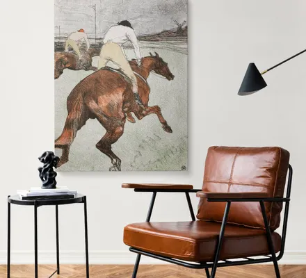 Арт. CAN-119 | Интерьерные картины | Жокей (Прямоугольник)