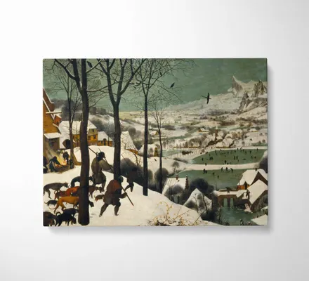 Арт. CAN-120 | Интерьерные картины | Охотники на снегу (Прямоугольник)