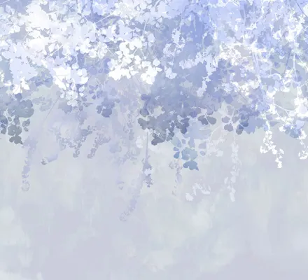 Арт. FLO-87 | Обои | Ультрамарин