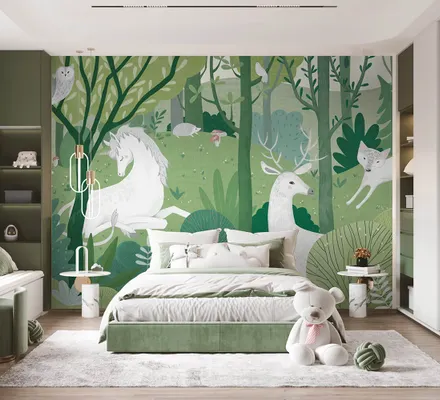 Арт. KIDS-86 | Обои | Сказочный лес