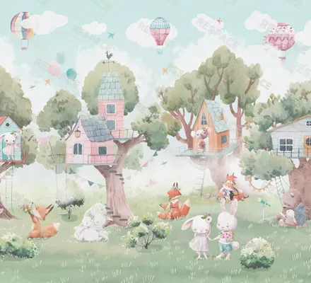 Арт. KIDS-61 | Обои | Лесная страна