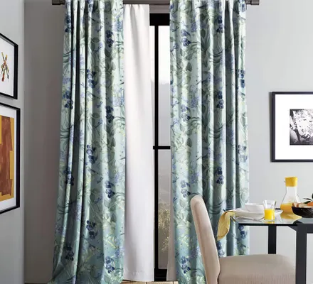 Арт. CURT-46 | Шторы | Ирисы и птички