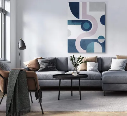 Арт. CAN-126 | Интерьерные картины | Геометрия (Прямоугольник)