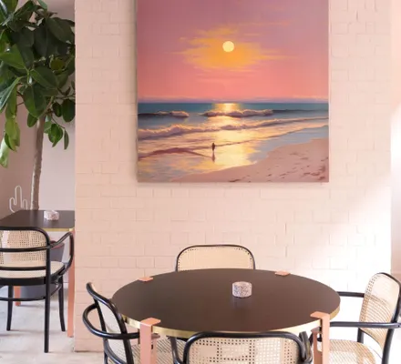 Арт. CAN-161 | Интерьерные картины | Малиновый закат (Квадрат)