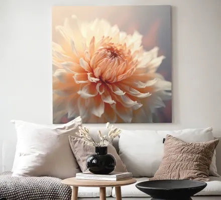 Арт. CAN-162 | Интерьерные картины | Георгин (Квадрат)