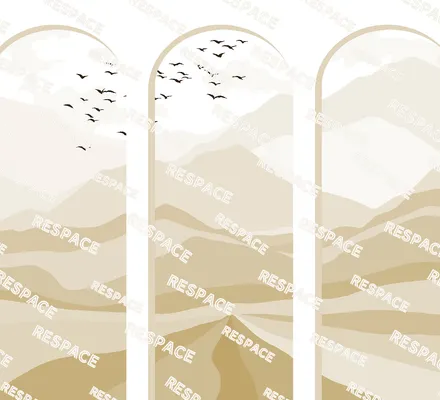 Арт. MNT-25 | Обои | Акварельные вершины (Цветовая вариация №5)