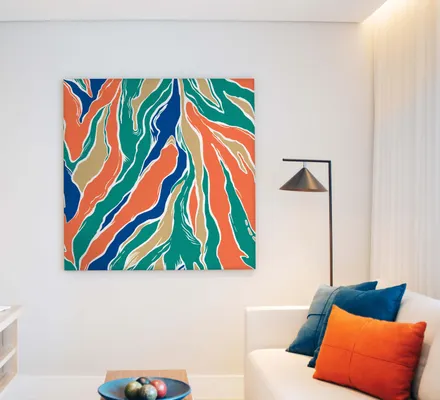 Арт. CAN-130 | Интерьерные картины | Поток (Квадрат)