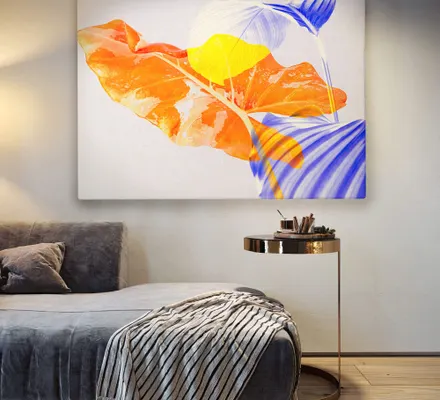 Арт. CAN-128 | Интерьерные картины | Яркие листья (Прямоугольник)