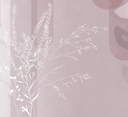 Арт. ARCH-05 | Обои | Геометрия сада (Цветовая вариация №3)