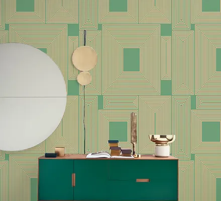 Арт. GEO-18 | Обои | Квадрат в квадрате