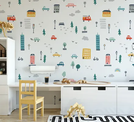 Арт. KIDS-42 | Обои | Воздушный город