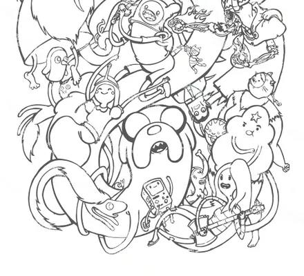 Арт. COLOUR-10 | Обои | Время приключений