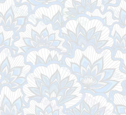 Арт. EAST-02-2 | Обои | Тадж-Махал (голубые)