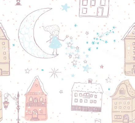 Арт. KIDS-01-4 | Обои | Волшебство (светлые)