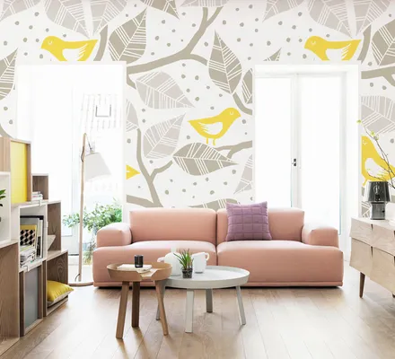 Арт. KIDS-49 | Обои | Веселые чижи