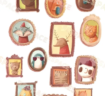 Арт. KIDS-29 | Обои | Дальние родственники