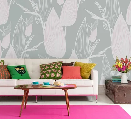 Арт. FLO-05-3 | Обои | Шарль Бодлер (пастельные)