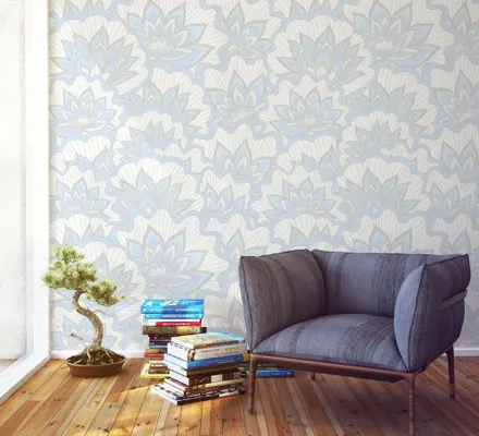 Арт. EAST-02-2 | Обои | Тадж-Махал (голубые)