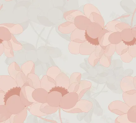 Арт. FLO-09-2 | Обои | Этюд (серые)