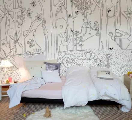 Арт. COLOUR-09 | Обои | Джунгли зовут