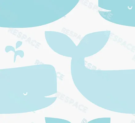 Арт. KIDS-22-1 | Обои | Киты