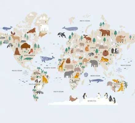 Арт. KIDS-75 | Обои | Зверополис