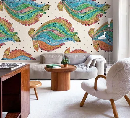 Арт. EAST-08-1 | Обои | Звездный лотос