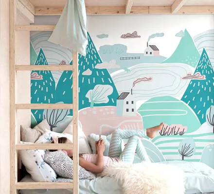 Арт. KIDS-51-1 | Обои | Зефирная страна