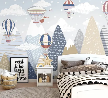 Арт. KIDS-65 | Обои | Перелёт через Альпы