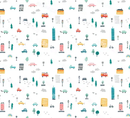 Арт. KIDS-42 | Обои | Воздушный город