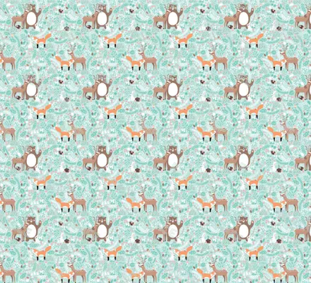 Арт. KIDS-39 | Обои | Лесная история