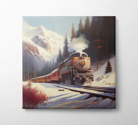 Арт. CAN-137 | Интерьерные картины | Восточный экспресс (Квадрат)