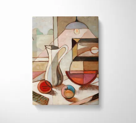 Арт. CAN-135 | Интерьерные картины | Натюрморт с кувшином и фруктами (Прямоугольник)