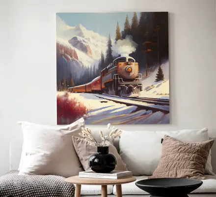 Арт. CAN-137 | Интерьерные картины | Восточный экспресс (Квадрат)