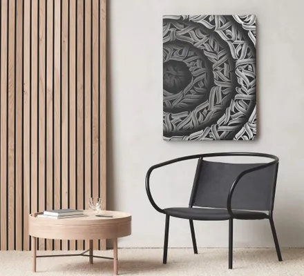 Арт. CAN-133 | Интерьерные картины | Каллиграфия (Прямоугольник)