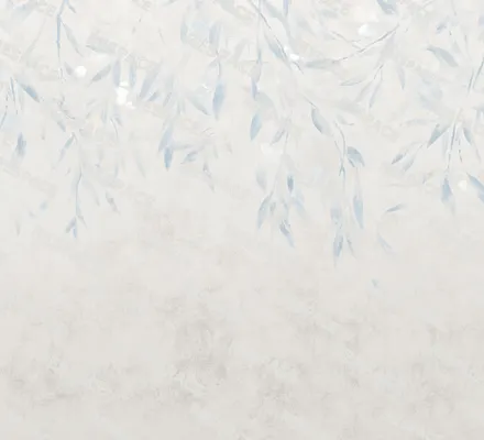 Арт. WAT-37 | Обои | Шелковые листья (Цветовая вариация №5)