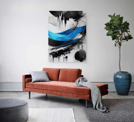 Арт. CAN-5 | Интерьерные картины | Абстракция 2 (Прямоугольник)